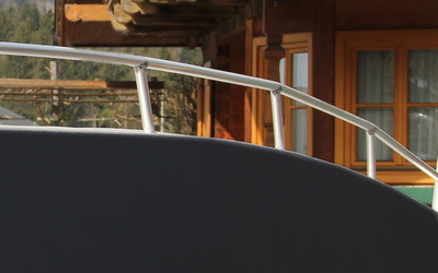 Reling für Arbeitsboot Reling für Arbeitsboot